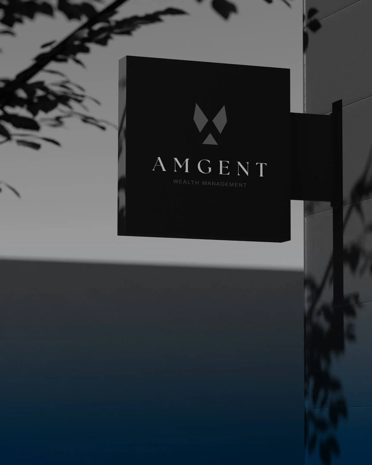 AMGENT Wealth Management branded signage